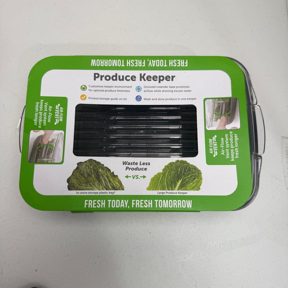 ProKeeper Produce Keeper 3-Quart Stay-Fresh Vent System Medium NEW Organization